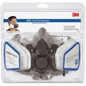 3m Half Fpiece Paint Spray/Pesticide Respirator - Reusable, Respirator Filter, Comfortable, Lightweight - Medium Size - Vapor, Mist Protection - Gray - 1 / Pack - TAA Compliance 6211PA1A