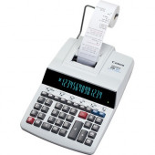 Canon MP49DII Printing Calculator - Dual Color Print - Ribbon - Black/Red - 4.8 lps - Heavy Duty, Extra Large Display, Auto Power Off, Clock, Calendar, Sign Change, Item Count, Power Save Mode - 14 Digits - Fluorescent - AC Supply Powered - 3.4" x 8.