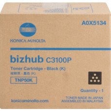 Konica Minolta TNP50K Toner Cartridge - Black - Laser - 6000 Pages - 1 Each - TAA Compliance A0X5134