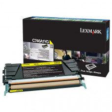 Lexmark Yellow Return Program Toner Cartridge (7,000 Yield) C746A1YG