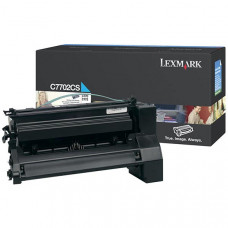 Lexmark Cyan Toner Cartridge (6,000 Yield) C7702CS