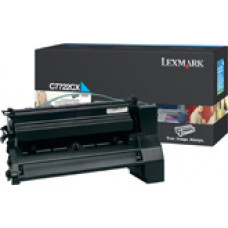 Lexmark Extra High Yield Cyan Toner Cartridge (15,000 Yield) C7722CX