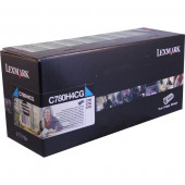 Lexmark High Yield Cyan Return Program Toner Cartridge for US Government (10,000 Yield) (TAA Compliant Version of C780H1CG) - TAA Compliance C780H4CG