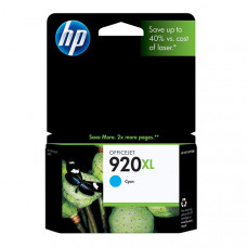 HP 920XL (CD972AN) High Yield Cyan Original Ink Cartridge (700 Yield) - Design for the Environment (DfE), TAA Compliance CD972AN