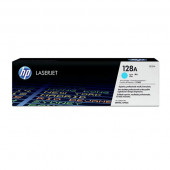 HP 128A (CE321A) Cyan Original LaserJet Toner Cartridge (1,300 Yield) - Design for the Environment (DfE), TAA Compliance CE321A