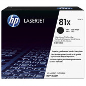 HP 81X (CF281X) Black Original LaserJet Toner Cartridge (25,000 Yield) - TAA Compliance CF281X