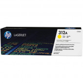 HP 312A (CF382A) Yellow Original LaserJet Toner Cartridge (2,700 Yield) - TAA Compliance CF382A