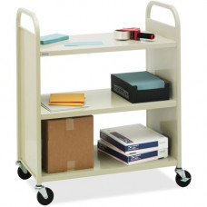 Bretford Basics Flat Shelf Mobile Utility Book Truck - Steel - 37" Width x 18" Depth x 42" Height - GREENGUARD, TAA Compliance F336