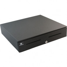 Apg Cash Drawer Series 4000 1816 Cash Drawer - 5 Bill x 5 Coin - Dual Media Slot, Painted Front - Black - Printer Driven - Steel - 4.4" H x 18" W x 16.7" D - TAA Compliance JB520-BL1816-C-K9