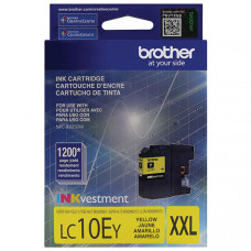 Brother Super High Yield XL Yellow Ink Cartridge (1,200 Yield) LC10EY