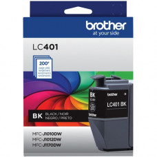 Brother LC401BKS Original Ink Cartridge - Single Pack - Black - Inkjet - Standard Yield - 200 Pages - 1 Pack LC401BKS