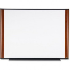 3m Melamine Dry Erase Board, Mahogany Finish Frame (48" x 36") M4836MY