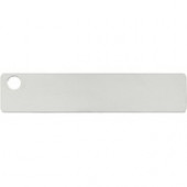 Panduit Marker tag, one hole, 316 Stainless Steel, rectangle, 3.50" x .75". - 3.50" Length x 0.75" Width - Rectangular - 100 / Pack - 316 Stainless Steel - Natural - TAA Compliance MT350-C316