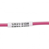 Panduit Wire & Cable Label - 1" Width x 3/4" Length - 5/32" Diameter - White - Vinyl - 1 - TAA Compliance N100X075CBC