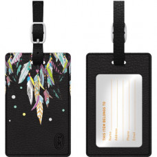 CENTON OTM Prints Series Luggage Tags - Leather, Faux Leather - Black OP-II-HIP-09