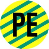 Panduit ID Label - "PROTECTIVE CONDUCTOR - PE" - 1 1/2" Height Width - 31/64" Diameter - Round - Black, Green, Yellow - Polyester - 20 / Sheet - 10 Card - TAA Compliance PESS-A-PE