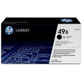 HP 49X (Q5949X) Black Original LaserJet Toner Cartridge (6000 Yield) - Design for the Environment (DfE), TAA Compliance Q5949X