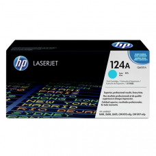 HP 124A (Q6001A) Cyan Original LaserJet Toner Cartridge (2000 Yield) - Design for the Environment (DfE), TAA Compliance Q6001A