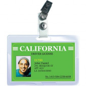 Royal Sovereign laminating pouch film - ID Badge Size 2-9/16" x 3-3/4" 5 mil - 25 pack - Royal Sovereign-ID Badge Size w/ Clips-5 Mil-25 Pack-Thermal Laminating Pouches RF05IDPC0025