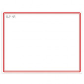 Seiko Name Badge Label - 2.75" Width x 2.12" Length - 1 / Box - Red - TAA Compliance SLP-NR