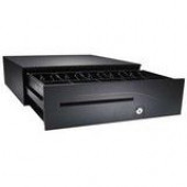 Apg Cash Drawer 100 Series 1616 Cash Drawer - 5 Bill - 5 Coin - 2 Media Slot - Printer Driven - Black - TAA Compliance T420-BL1616