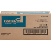 Kyocera TK572C Original Toner Cartridge - Laser - 12000 Pages - Cyan - 1 Each TK572C