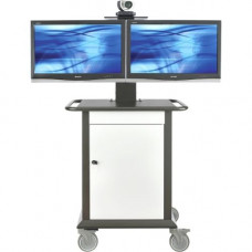 Avteq TMP-600-TT2 Medical Cart - 4 Casters - 6" Caster Size - Steel - 37.3" Width x 28.8" Depth x 41" Height - TAA Compliance TMP-600-TT2