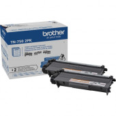 Brother TN-750 Toner Cartridge - Black - Laser - High Yield - 8000 Pages Black (Per Cartridge) - 2 Pack TN7502PK