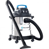 Cleva North America Vacmaster VOC507S Canister Vacuum Cleaner - 2237.10 W Motor - 135 W Air Watts - 5 gal Water Tank Capacity - Hose, Extension Wand, Floor Brush, Squeegee, Nozzle, Brush, Utility Nozzle - 14 ft Cleaning Width - 8 ft Cable Length - 72"