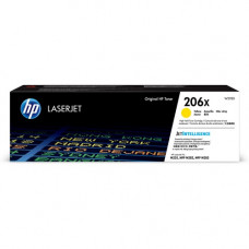 HP 206X Original Toner Cartridge - Yellow - Laser - High Yield - 2450 Pages - 1 Each - TAA Compliance W2112X