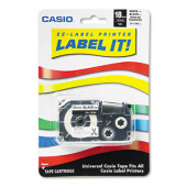 Casio Iron-On Transfer Tape - 0.71" Width - 1 / Pack - White - TAA Compliance XR118BKS