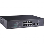 GeoVision GV-APOE0810 10-Port 10/100/1000M Unmanaged PoE Switch with 8-Port PoE - 120 V AC, 230 V AC Input - 2 x 10/100/1000Base-T Input Port(s) - 8 x 10/100/1000Base-T Output Port(s) - 120 W 140-APOE81W