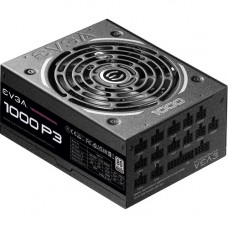 EVGA SuperNOVA P3 1000W Power Supply - Compact - 120 V AC, 230 V AC Input - 3.3 V DC @ 25 A, 5 V DC @ 25 A, 12 V DC @ 83.3 A, 5 V DC @ 3 A, -12 V DC @ 0.5 A Output - 1000 W - 1 +12V Rails - 1 Fan(s) - 94% Efficiency 220-P3-1000-X1