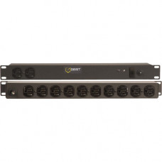 Vertiv Co Geist Basic 12-Outlet PDU - Basic - NEMA 5-15P - 12 x NEMA 5-15R - 120 V AC - 1400 W - 1U - Horizontal - Rack-mountable - TAA Compliance 29050