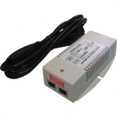 Enable-IT 360 60W - 56V Gigabit Midspan PoE+ Injector - 110 V AC, 220 V AC Input - 56 V DC Output - 1 10/100/1000Base-T Input Port(s) - 1 10/100/1000Base-T Output Port(s) - 60 W 360