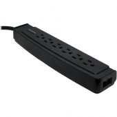 CyberPower Home/Office 6050S 6-Outlets Surge Suppressor - 6 x NEMA 5-15R - 1500 J - 120 V AC Input - 120 V AC Output - Phone/Fax/Modem/DSL 6050S