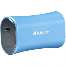 Verbatim Portable Power Pack, 2200mAh - Aqua Blue 98359