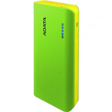 A-Data Technology  Adata PT100 Power Bank - For iPhone, USB Device, Smartphone, Flashlight, iPad mini, Tablet PC, Mobile Device - Lithium Ion (Li-Ion) - 10000 mAh - 2.10 A - 5 V DC Output - 5 V DC Input - 2 x - Green APT100-10000M-5V-CGRYL