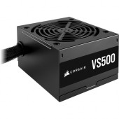 Corsair VS Series VS500 - 500 Watt 80 PLUS Certified Non-Modular ATX PSU - Internal - 120 V AC, 230 V AC Input - 500 W / 5 V DC, 3.3 V DC, 12 V DC, 12 V DC, 5 V DC - 1 +12V Rails - 1 Fan(s) - 85% Efficiency CP-9020223-NA