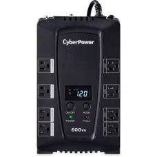 CyberPower Intelligent LCD CP600LCD 600 VA Desktop UPS - 600VA/340W - 2 Minute Full Load - 4 x NEMA 5-15R - Battery/Surge-protected, 4 x NEMA 5-15R - Surge-protected - ENERGY STAR, RoHS Compliance-ENERGY STAR; RoHS Compliance CP600LCD