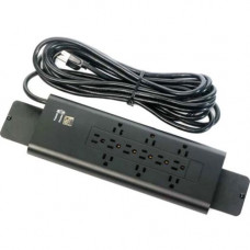 Bretford E12 12-Outlets Power Strip - 12 - 20 ft Cord - Black - TAA Compliance E12