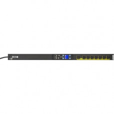 Eaton ePDU G3 Managed 21U-C IN: 5-15P 12A 1P OUT: 8x5-15R - Managed - NEMA 5-15P - 8 x NEMA 5-15R - 120 V AC - 1440 W - Network (RJ-45) - 21U - Vertical - Rack Mount EMA111-10