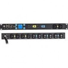 Eaton ePDU Metered EMIT03-10 12-Outlet PDU - NEMA L5-30P - 12 x NEMA 5-20R - 120 V AC - 2880 W - Network (RJ-45) - 1U - Horizontal - TAA Compliance EMIT03-10