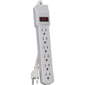 CyberPower GS60304 Power Stip - NEMA 5-15P - 6 x NEMA 5-15R - 3 ft Cord - 125 V AC Voltage - White GS60304