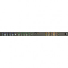 Vertiv Co Geist MN02E9W1-30L138-5CS15A0A10-S 30-Outlets PDU - Monitored - 3P+E CA - 30 x U-Lock IEC 60320 C13 - 230 V AC - Network (RJ-45) - 0U - Vertical - Rack Mount - Rack-mountable - TAA Compliance I20066L