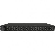 Vertiv Co Geist MN02X1R0-10D203-2TL5A0H10-S 10-Outlet PDU - Monitored - NEMA L5-20P - 10 x NEMA 5-20R - 120 V AC - Network (RJ-45) - 1U - Horizontal - Rack Mount - Rack-mountable - TAA Compliance I20192