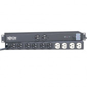 Tripp Lite Isobar Surge Protector Rackmount 12 Outlet 15&#39;&#39; Cord Metal 1URM - Receptacles: 12 x NEMA 5-15R - 3840J - TAA Compliance IBAR12