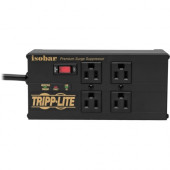 Tripp Lite Isobar IBAR4ULTRAUSBB 4-Outlet Surge Suppressor/Protector - 4 x NEMA 5-15R, 2 x USB - 1440 VA - 3330 J - 120 V AC Input IBAR4ULTRAUSBB