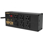 Tripp Lite Isobar Surge Protector Power Strip 6 Outlet 2 USB Charging Ports 10ft Cord - 6 x NEMA 5-15R, 2 x USB - 1440 VA - 3840 J - 120 V AC Input IBAR6ULTRAUSBB