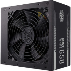 Cooler Master MWE WHITE MPE-6501-ACAAW Power Supply - Internal - 120 V AC, 230 V AC Input - 650 W / 5 V DC, 3.3 V DC, 12 V DC, 12 V DC, 5 V DC - 1 +12V Rails - 1 Fan(s) - 80% Efficiency MPE-6501-ACAAW-US